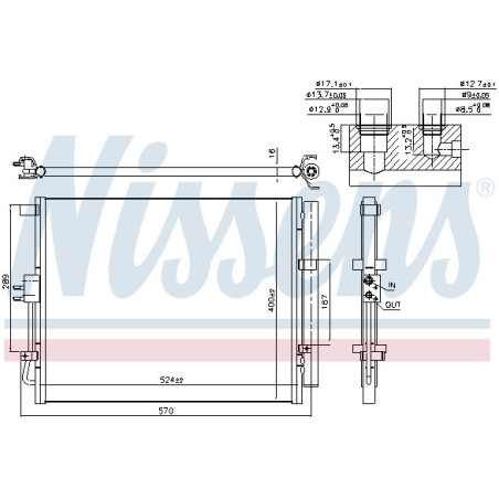 NISSENS 941133 Condensatore climatizzatore