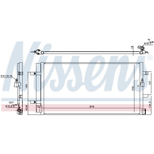 NISSENS 940453 Air conditioning condenser
