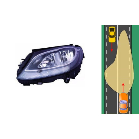 Lampa Przednia Lewa Mercedes Klasa C W205 S205 C205 (2014-2018) DEPO 440-11C6LMLDEM2