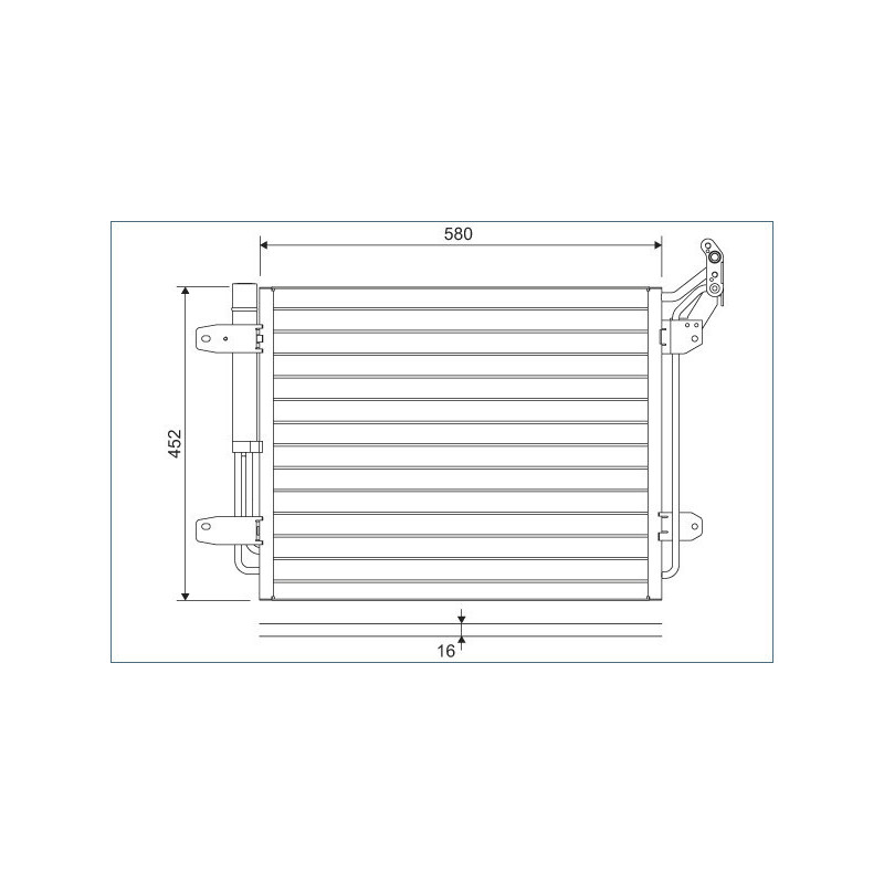 VALEO 814091 Skraplacz klimatyzacji