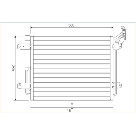 VALEO 814091 Skraplacz klimatyzacji