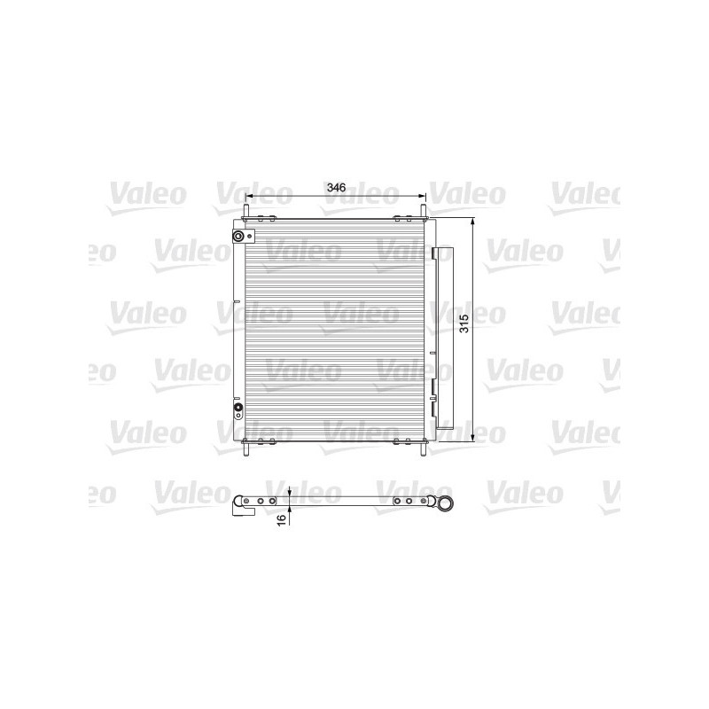 VALEO 814222 Skraplacz klimatyzacji