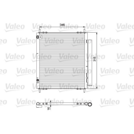 VALEO 814222 Skraplacz klimatyzacji