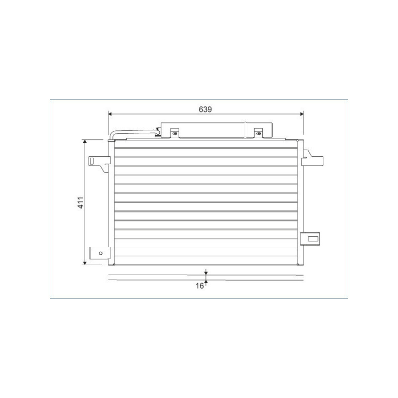 VALEO 814249 Air conditioning condenser