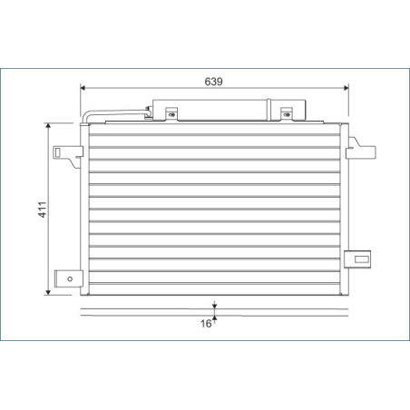 VALEO 814249 Air conditioning condenser