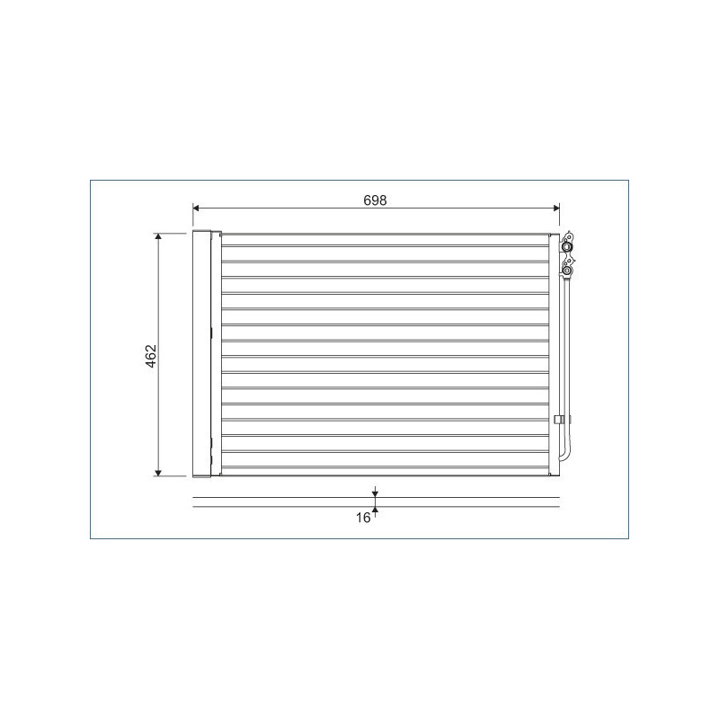 VALEO 814410 Air conditioning condenser