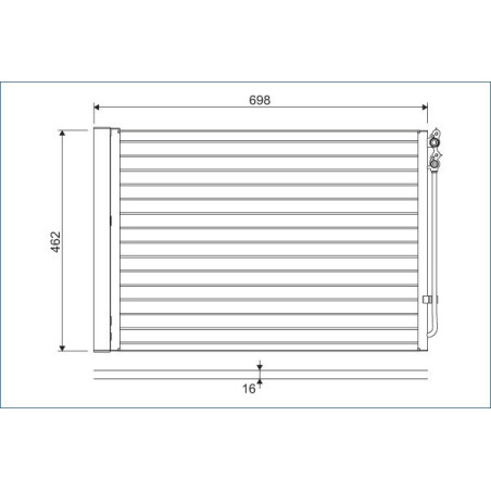VALEO 814410 Air conditioning condenser