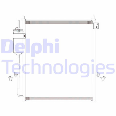 DELPHI CF20286 Skraplacz klimatyzacji