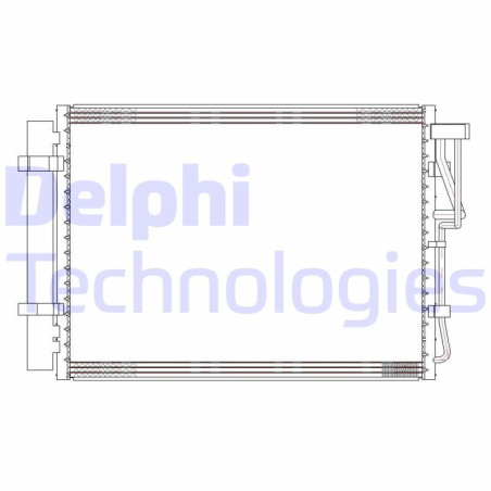 DELPHI CF20303 Condenseur de climatisation