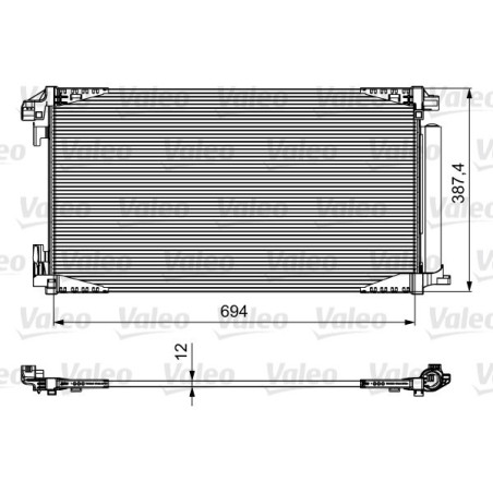 VALEO 814028 Skraplacz klimatyzacji
