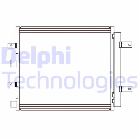 DELPHI CF20241 Skraplacz klimatyzacji