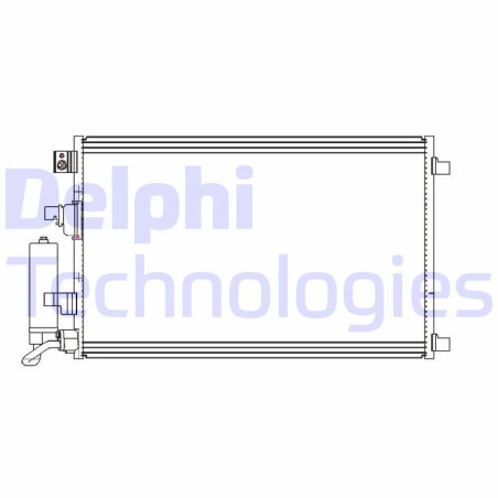 DELPHI CF20312 Skraplacz klimatyzacji