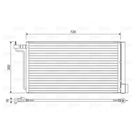 VALEO 814177 Air conditioning condenser