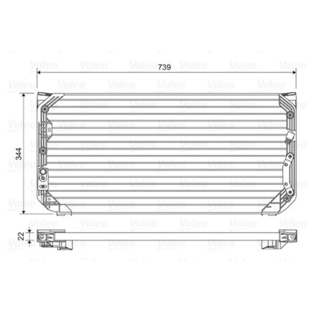 VALEO 814045 Condensador de aire acondicionado