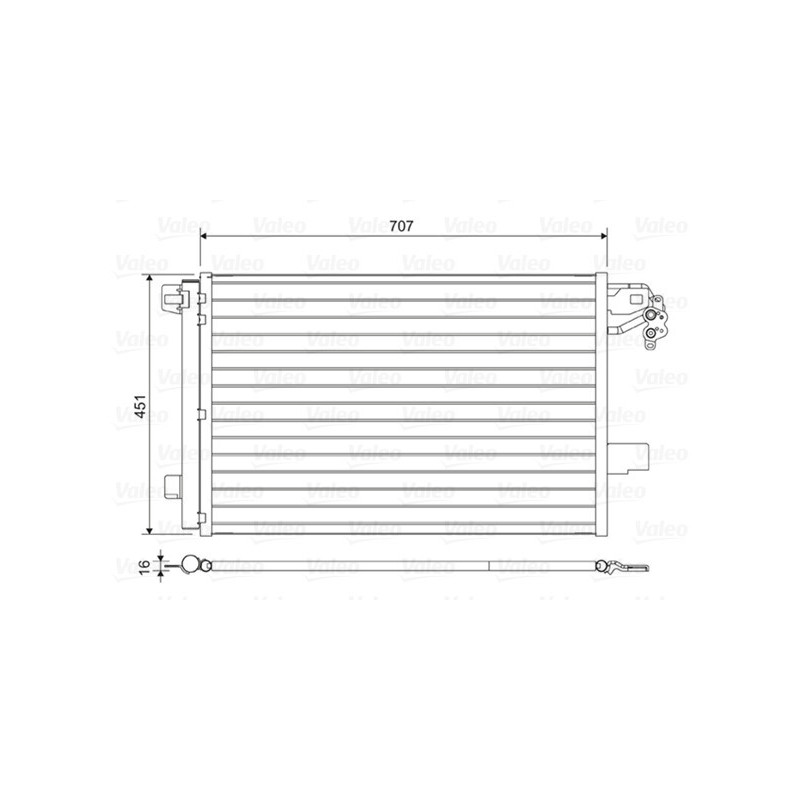 VALEO 814461 Condensador de aire acondicionado