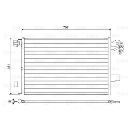 VALEO 814461 Skraplacz klimatyzacji