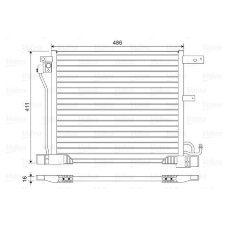 VALEO 814454 Air conditioning condenser