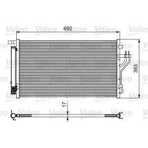 VALEO 814485 Air conditioning condenser