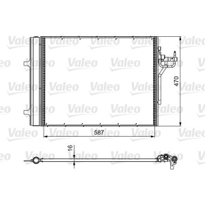 VALEO 814017 Condensador de aire acondicionado