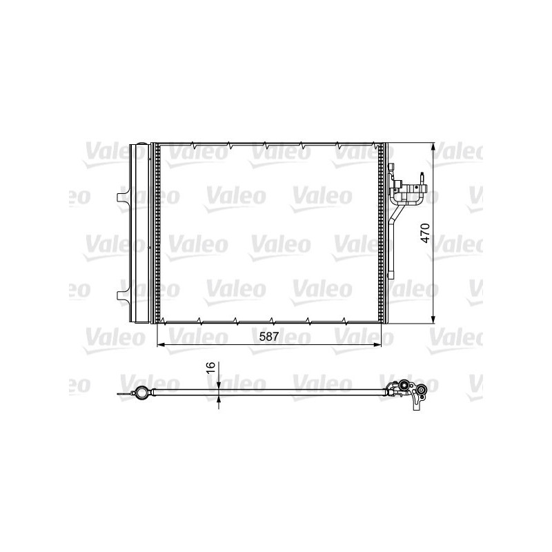 VALEO 814017 Skraplacz klimatyzacji