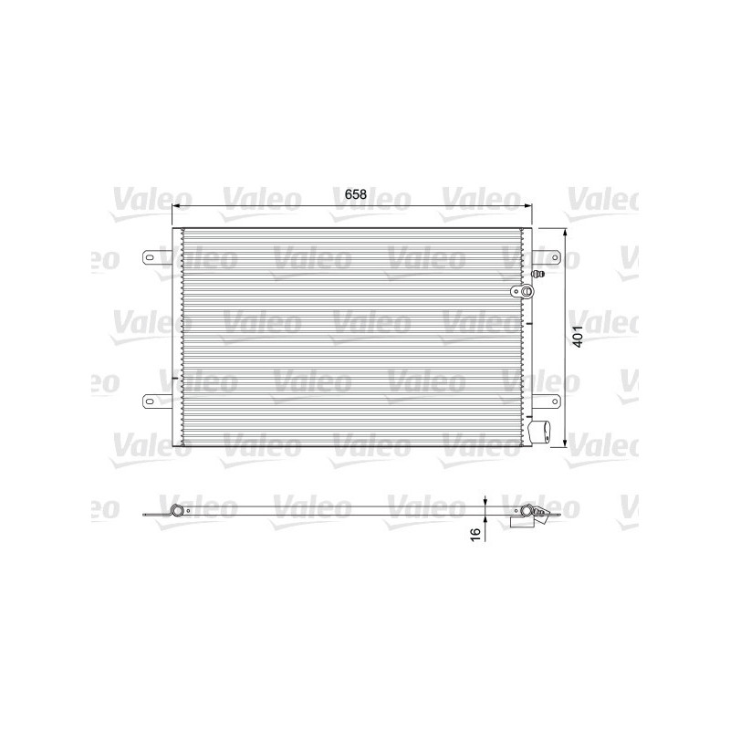 VALEO 814004 Air conditioning condenser