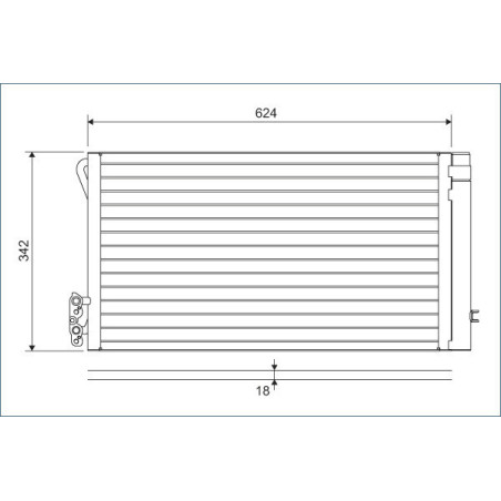 VALEO 814012 Air conditioning condenser
