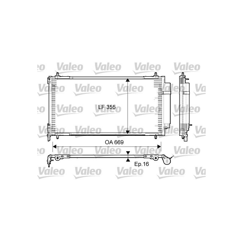 VALEO 814065 Air conditioning condenser