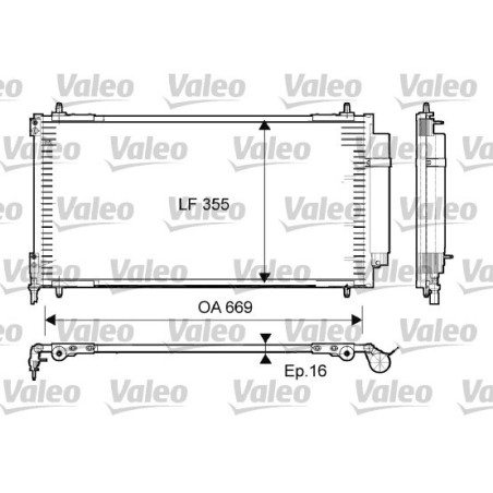 VALEO 814065 Skraplacz klimatyzacji
