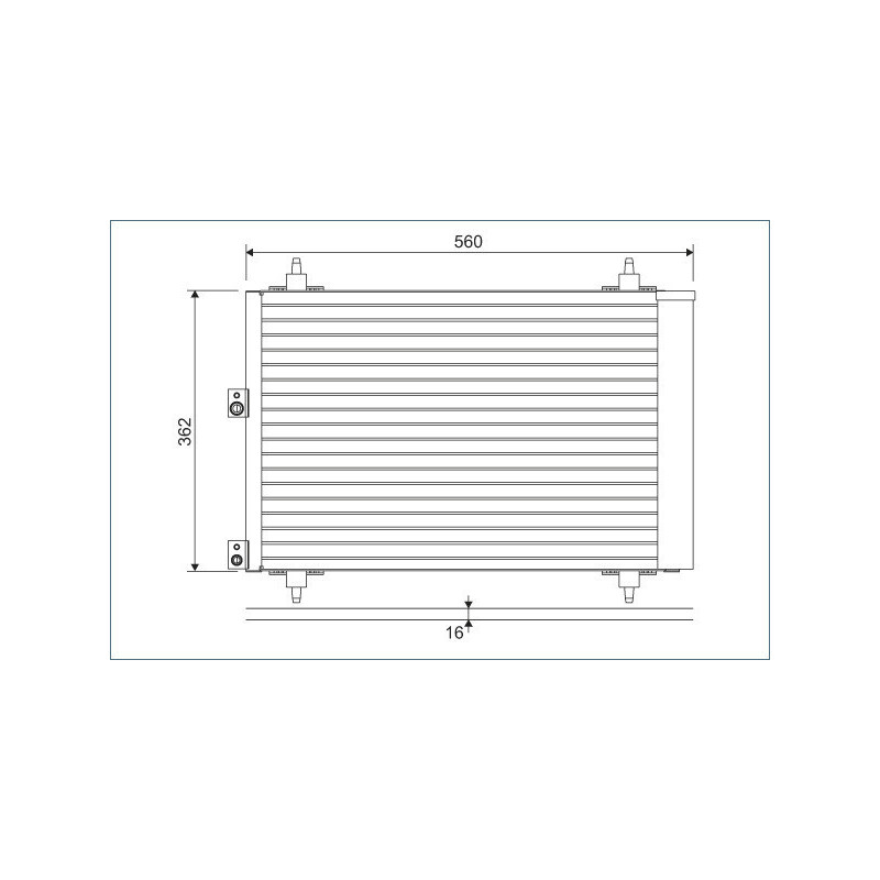 VALEO 814080 Condensador de aire acondicionado