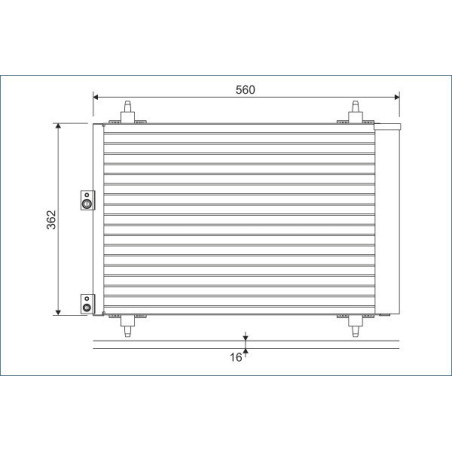 VALEO 814080 Skraplacz klimatyzacji