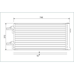 VALEO 814085 Skraplacz klimatyzacji