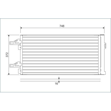VALEO 814085 Air conditioning condenser