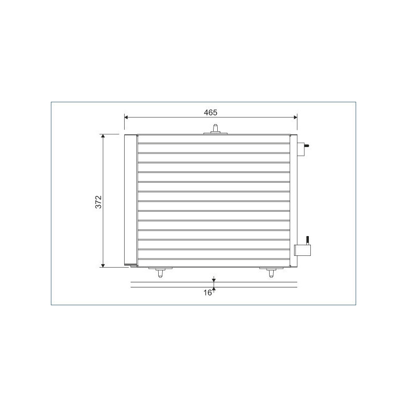 VALEO 814095 Air conditioning condenser