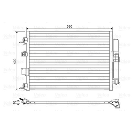 VALEO 814161 Condensador de aire acondicionado