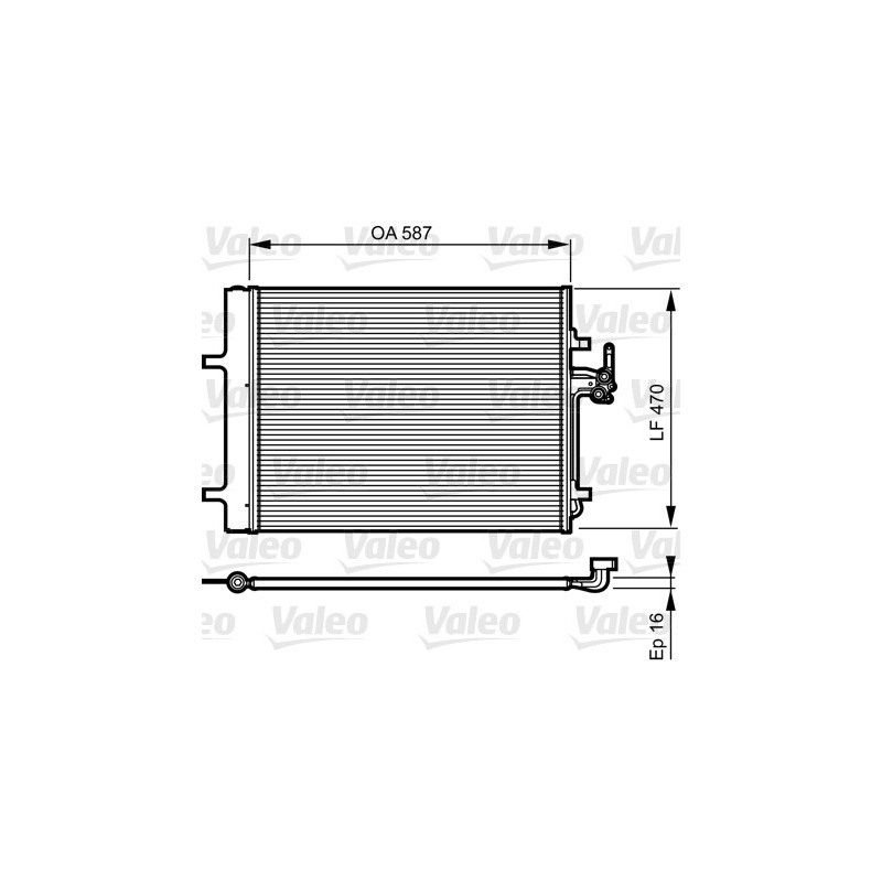 VALEO 814184 Skraplacz klimatyzacji
