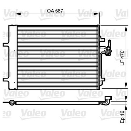 VALEO 814184 Skraplacz klimatyzacji
