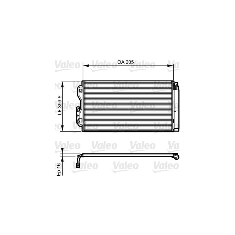 VALEO 814191 Skraplacz klimatyzacji
