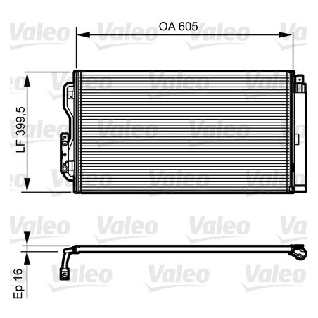 VALEO 814191 Air conditioning condenser