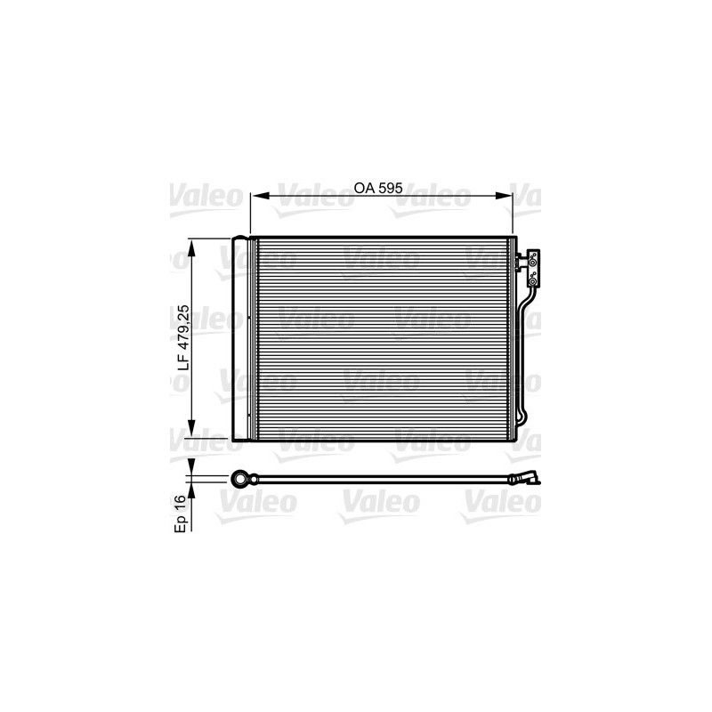 VALEO 814192 Air conditioning condenser