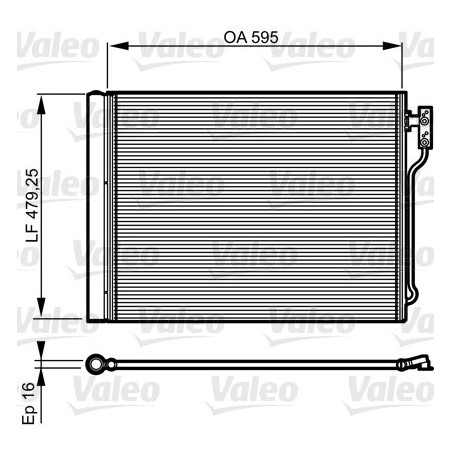 VALEO 814192 Skraplacz klimatyzacji