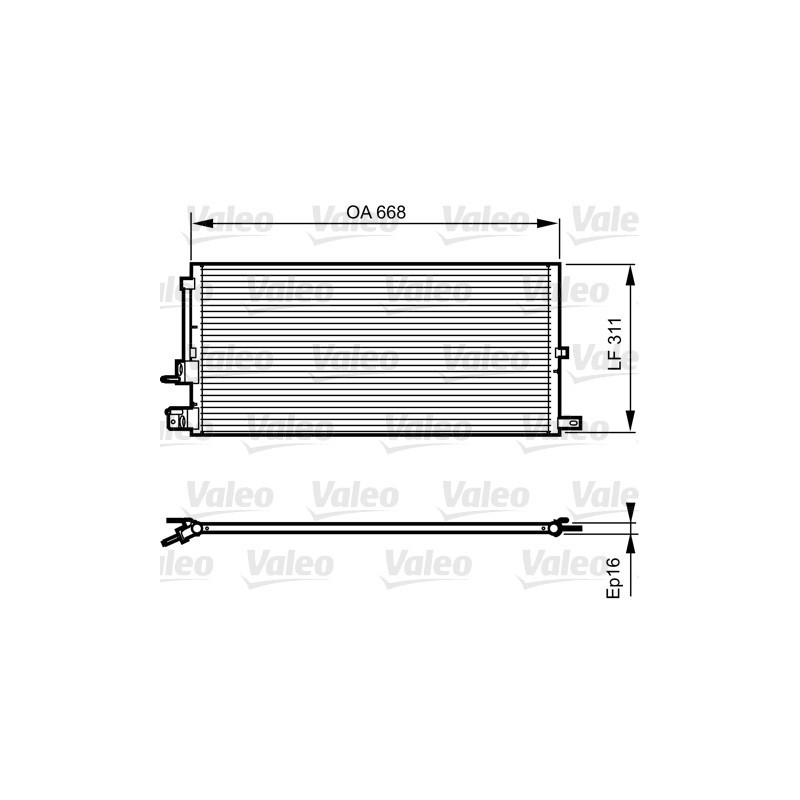 VALEO 814199 Air conditioning condenser