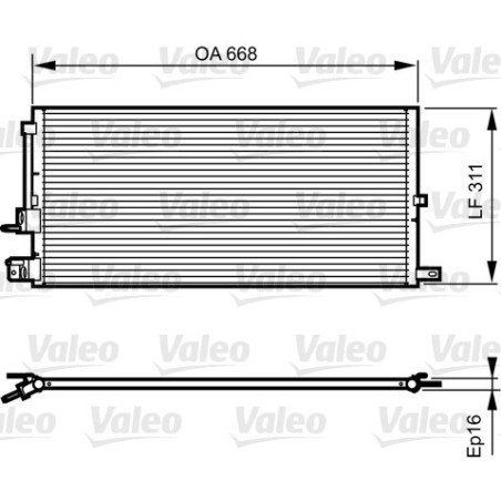 VALEO 814199 Condensador de aire acondicionado