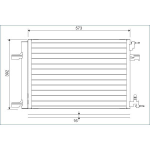 VALEO 814201 Skraplacz klimatyzacji