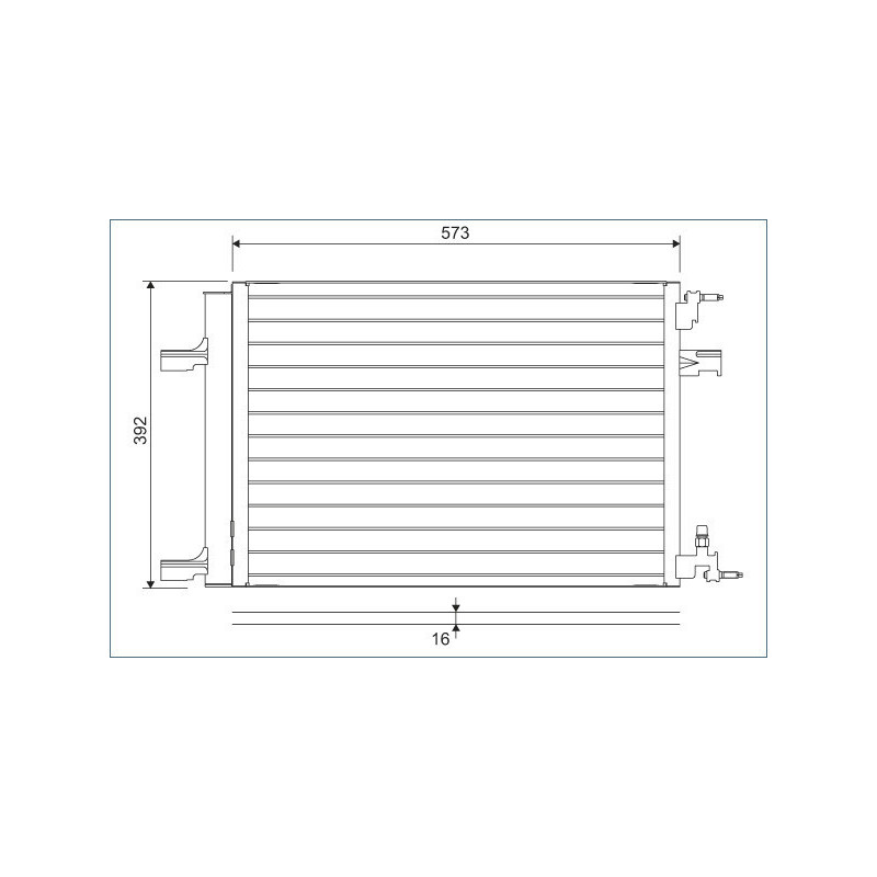VALEO 814201 Skraplacz klimatyzacji