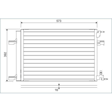 VALEO 814201 Air conditioning condenser