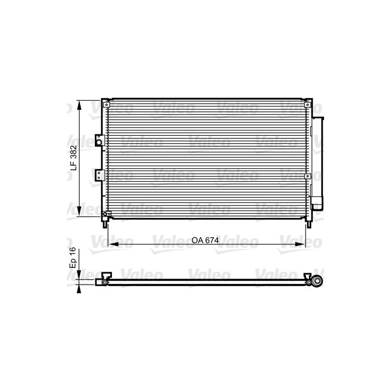 VALEO 814217 Air conditioning condenser