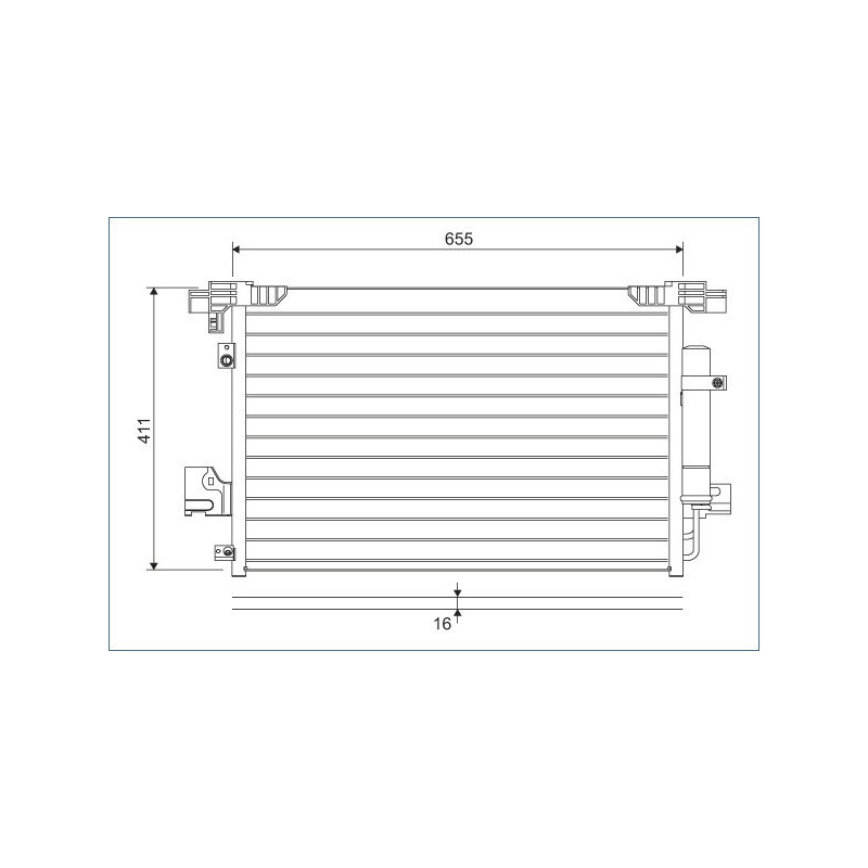 VALEO 814315 Skraplacz klimatyzacji