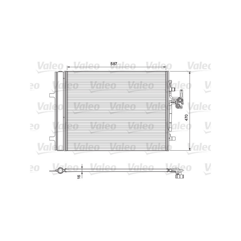 VALEO 814318 Air conditioning condenser