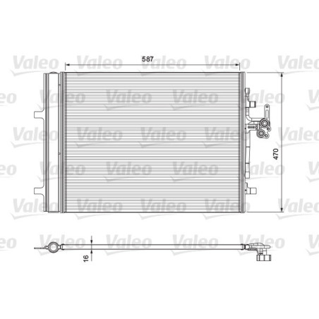 VALEO 814318 Skraplacz klimatyzacji