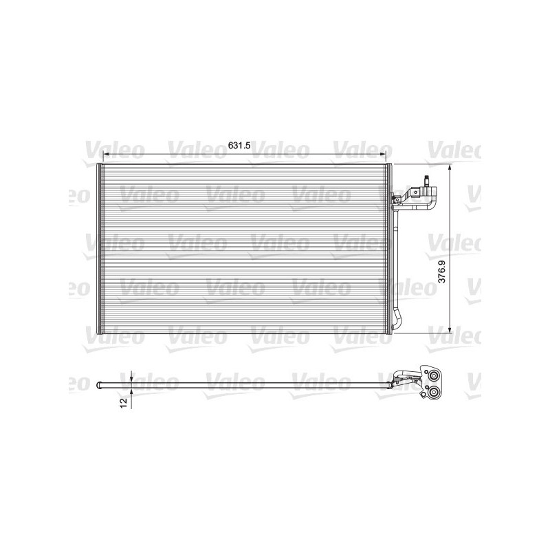 VALEO 814322 Air conditioning condenser